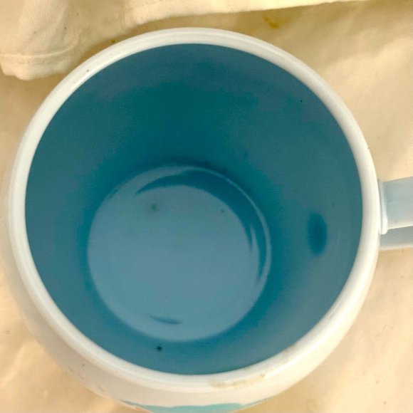 2006 Starbucks Yellow Chick in Blue Plastic Mug w/ Bunny & Easter Motif. - Picture 9 of 11